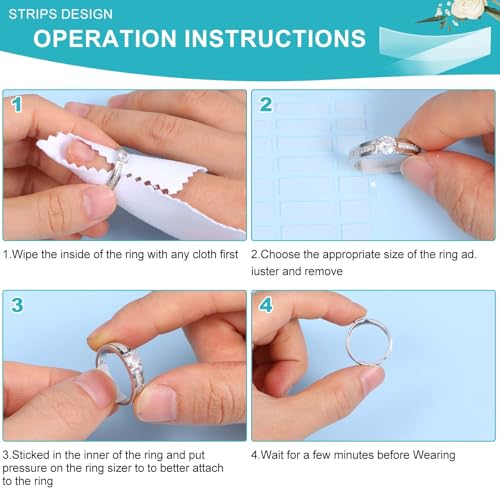 YUXIANLB Invisible Rings Size Adjuster Set 313PCS Rings Sizer for Loose Rings Spiral Rings Reducer Jewelry Guard Rings Resizer Silicone Tightener Size Reducer Spacer Plug-in Invisible Rings Adjust