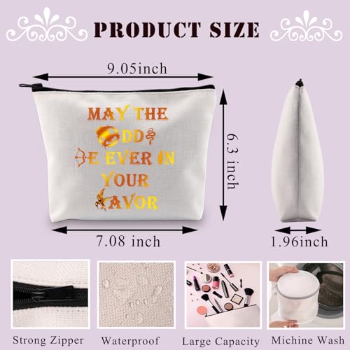 BDPWSS Game Inspired Makeup Bag TV Show Inspired Gift For Hunger Fans Gift Birds & Snakes Character Merch(Be ever in favor)2