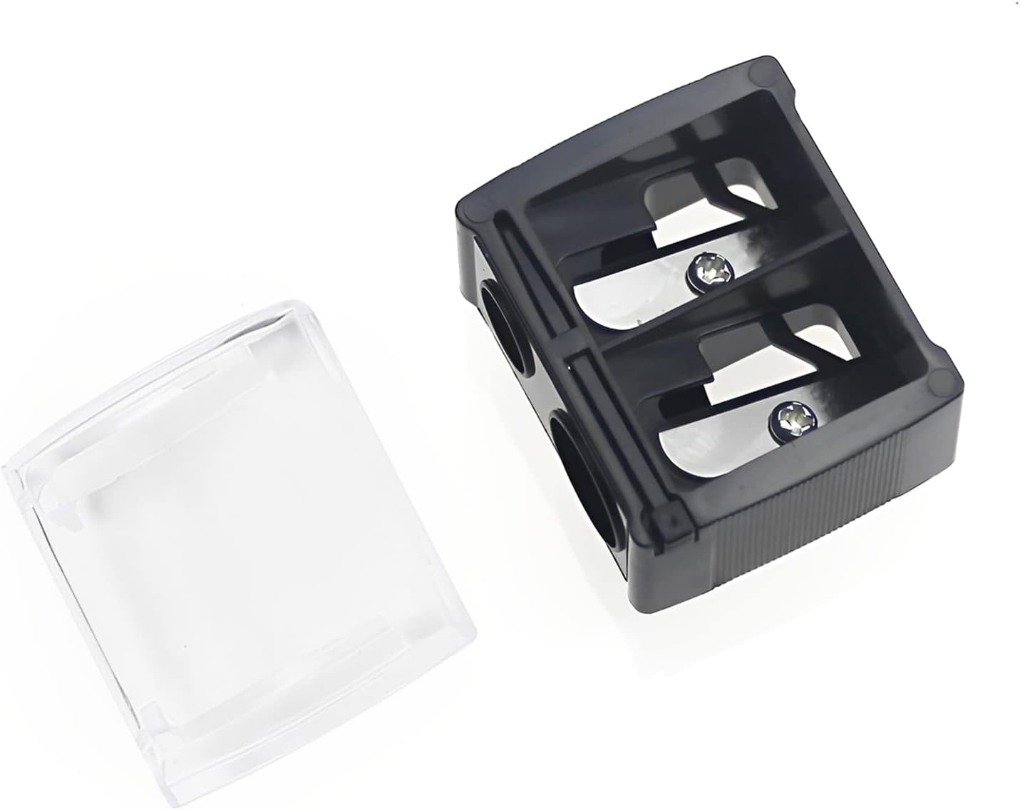 Makeup Pencil Sharpener Eyeliner Sharpener,2 Holes Dual Make up Pencil