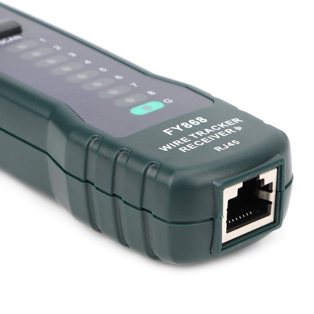 Testeur Câbles Réseau,Akozon FY868 RJ45 RJ11 Testeur de Câble de Réseau Téléphonique Portable Testeur de Circuit Kit de Traqueur de Fil