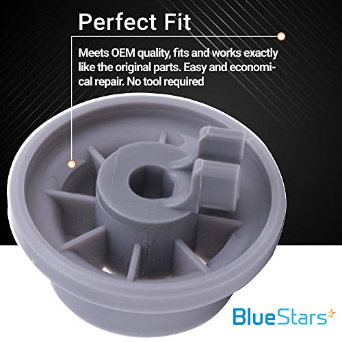 (2023 Update) 165314 Dishwasher Lower Rack Wheel Bosch Dishwasher Parts By Bluestars - Exact Fit For Bosch & Kenmore Dishwashers - Replaces 420198 423232 Ap2802428 Ps8697067 - Pack Of 4 #TOP4