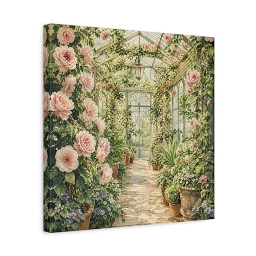 Toile florale serre rose et verte pour habiller le dessus de canapé