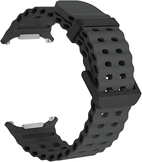 EANWireless Compatible for Samsung Galaxy Watch 7 Ultra Band 47mm, Soft Ocean Silicone Sport Strap Women Men Replacement Accessory Fit for Samsung Galaxy Watch Ultra Band