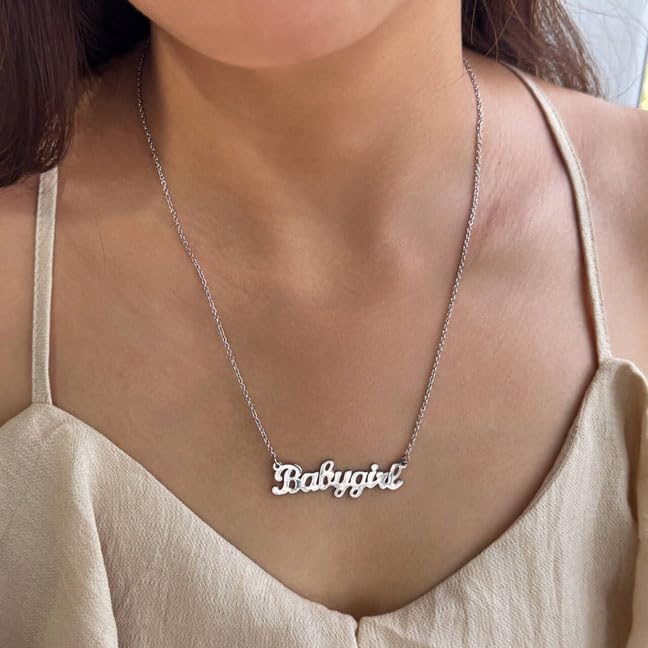 Artmiss Personalized Name Necklace Script Pendant Gold Chain Necklace Jewelry for Women - Image 3