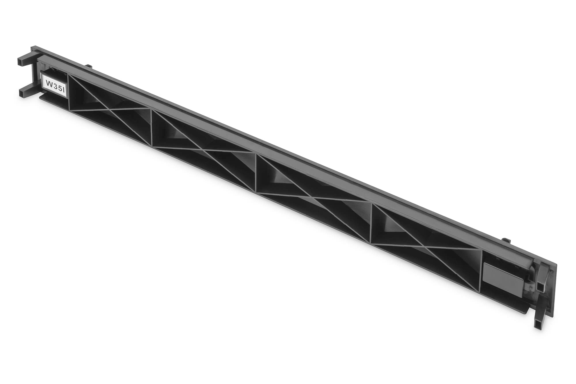 DIGITUS 19" Panneau obturateur - 1U - Panneau pour baie réseau & serveur - Panneau pour rack - Snap-In - ABS - Noir | Plastique ABS – Cache pour armoire réseau 19 pouces, armoire serveur ou rack audiovisuel