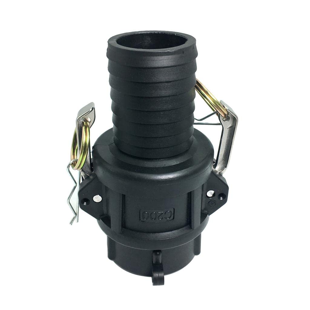 Shiwaki IBC Tank Adapter Connector 2inch Female Cam Lock to 25mm/40/50mm Garden Hose/Oil Fuel Water Fitting - Faucet Valve Parts - 50mm