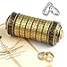 TUPARKA 5 Pièces Da Vinci Code Mini Cryptex Puzzle Boîtes Cadeau Créatif Intéressant Cadeaux Saint Valentin pour Lui Son （Bronze）
