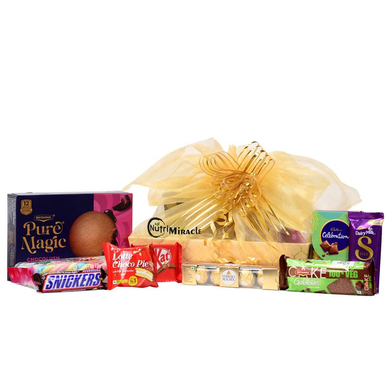 Image of NUTRI MIRACLE Chocolates Gift Pack for Diwali | Rakhi| Christmas | Birthday | Anniversary | Corporate Employees