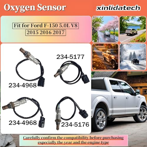 4Pcs Sensor de Oxígeno para Ford F150 5.0L V8 2015-2017 miniatura 2