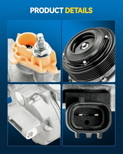 Image of PHILTOP NEW Air Conditioner AC Compressor w /Clutch for Explorer 2013-2019 3.5T /3.5L,2013-2019 Flex,2013-2017 Taurus 3.5T /3.5L,2018-2019 Taurus,13-19 Police Interceptor Sedan,14-19 Interceptor Utility