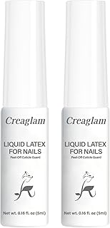 Liquid Latex for Nails - 2-Pack Set - Quick-Dry, Peel Off Cuticle Guard & Nail Polish Barrier Protector for Flawless Manicures & Nail Art (2 x 5ML Bottles)