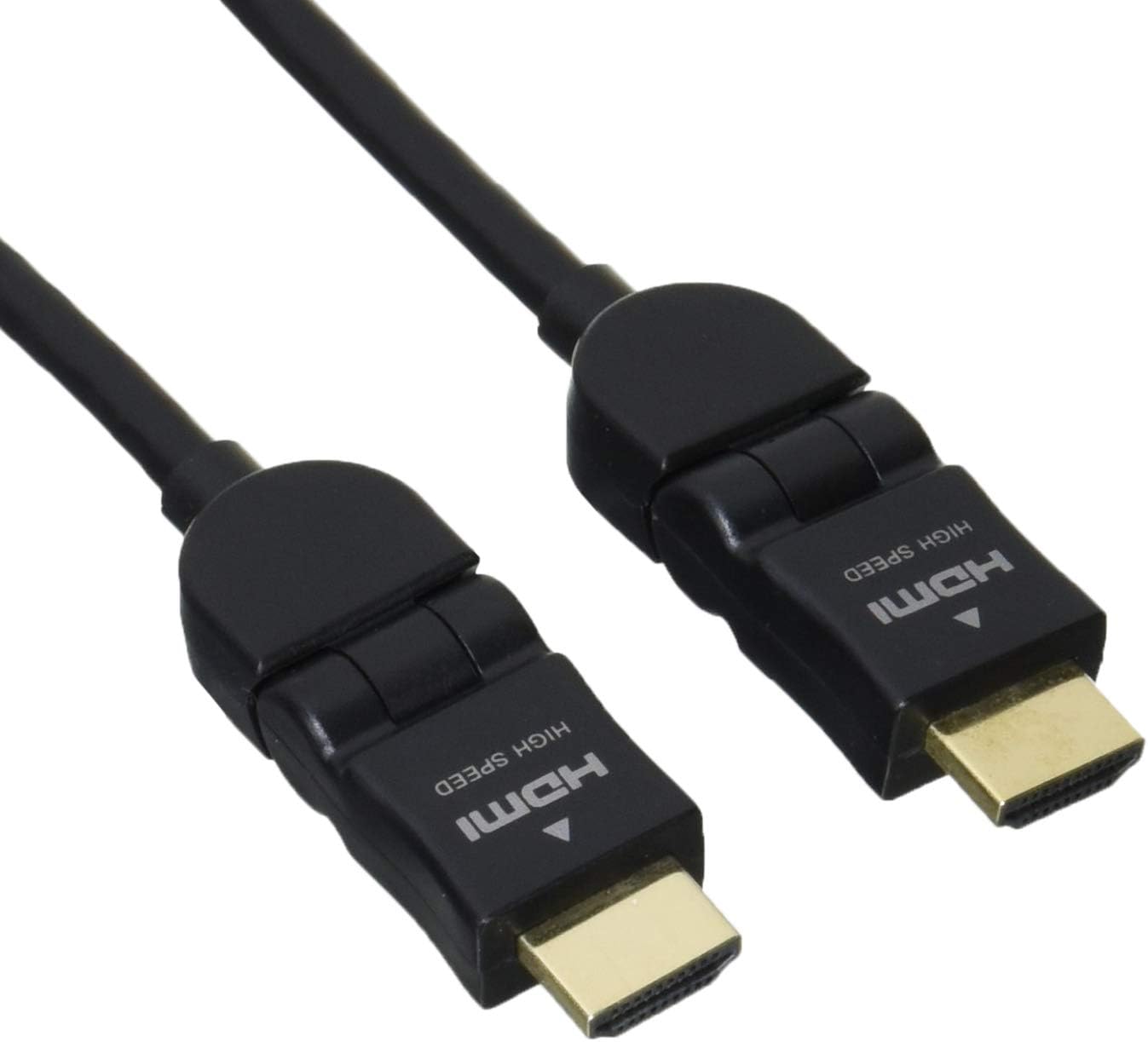 Ohm Electric 05-026 HDMI Swing Type, Horizontal Type, High Speed Ethernet (PS3/XBOX360), 1.4 Cable, 4.9 ft (1.5 m), Black