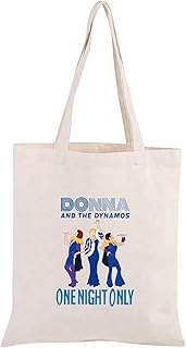 TOBGBE Mamma Mia Cosmetic Bag Donna and The Dynamos Gift Mamma Mia Music Gift Mamma Mia Here We Go Again Gift Girl Power Gift (Mamma Mia Tote ca)