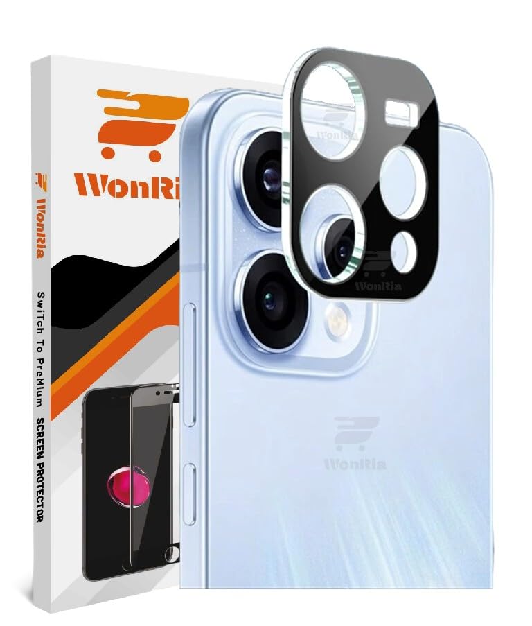 Image of WonRia Pack 1- Back Camera Glass Protector for Oppo Reno 15 5G Camera Lens Protector Guard [3D Premium] - Black