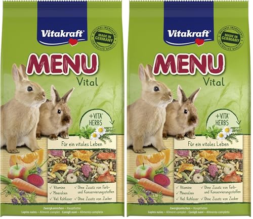 Vitakraft Menu Premium per Coniglio Nano, 1kg (Confezione da 2)