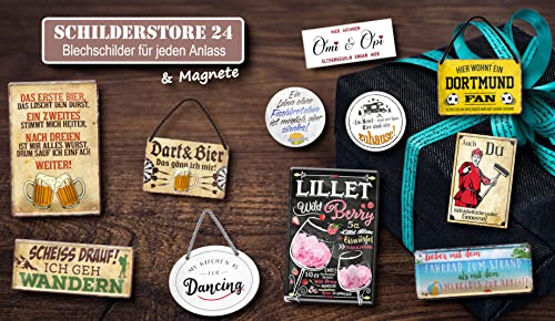 Blechschild ''Studieren kann jeder Schreiner'' 20x30cm Geschenk Lustige Sprüche Feier Vintage Retro Geburtstag Deko Party Überraschung Fan Handwerk Baustelle Arbeit Bau