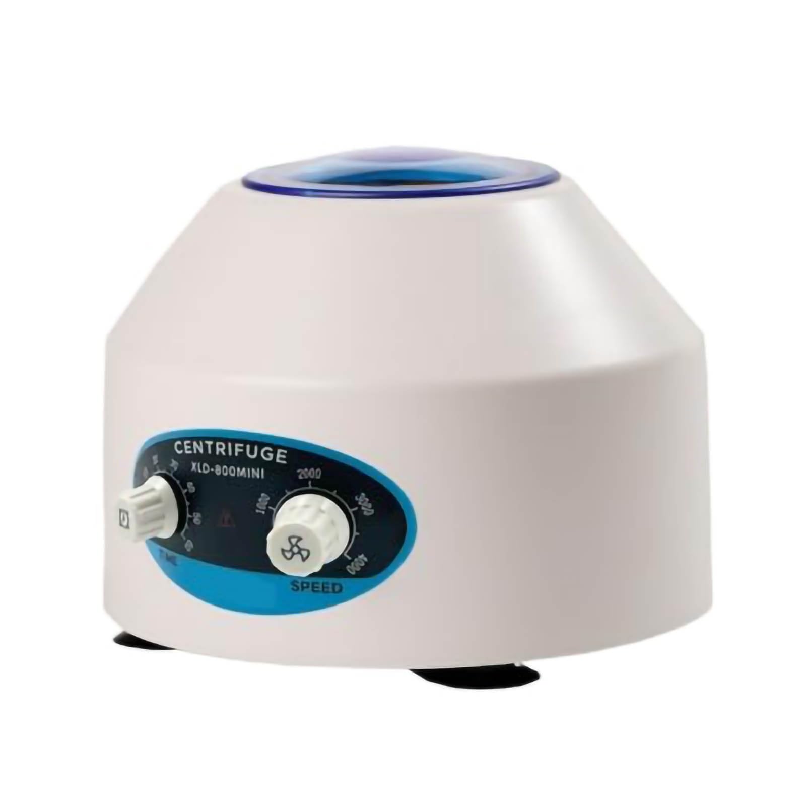 Mini centrifuga da laboratorio, bassa velocità 300–4000 giri/min con regolazione continua della velocità e timer da 0-60 minuti, centrifuga da banco