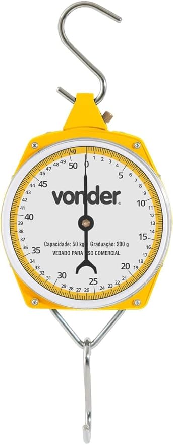Balança Suspensa 50 Kg Com Relógio Analógico, Vonder