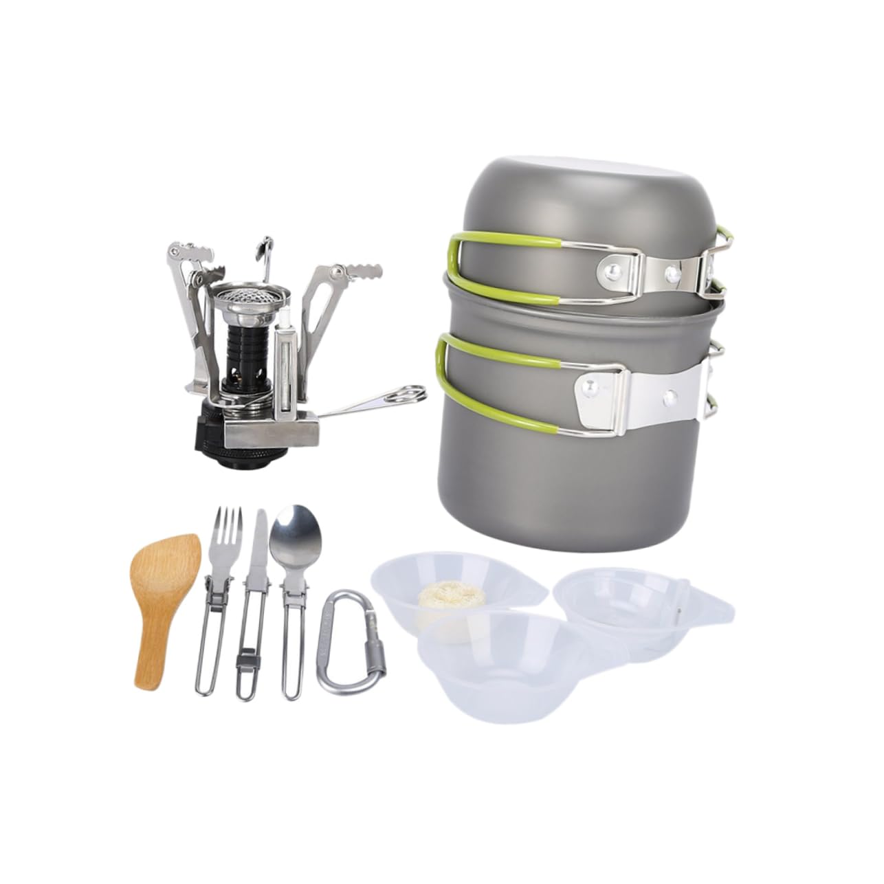 INOOMP cocinar para Acampar Accesorios de Camping Accesorios para el Camping acessórios de acampamento Utensilios de Cocina Juego de ollas Equipo Kit de Campamento cámping Taza de Agua