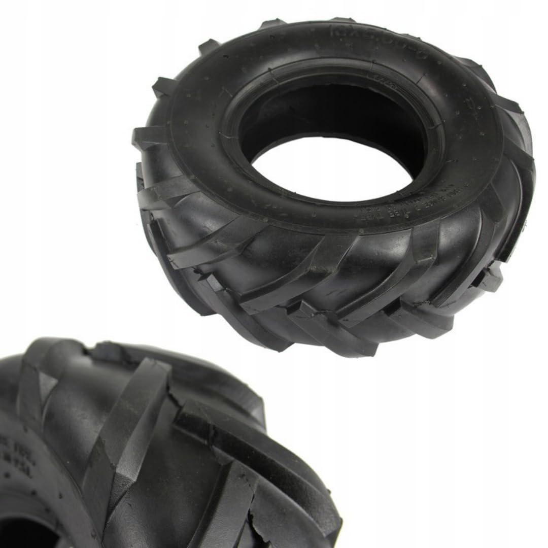 13x5.00-6 Pneu de rechange pour motoculteur | Pneu en caoutchouc 13 pouces pour motobineuse | Ø 32,5 cm | Largeur de profil 11 cm | Pneu pour motoculteur et motobineuse