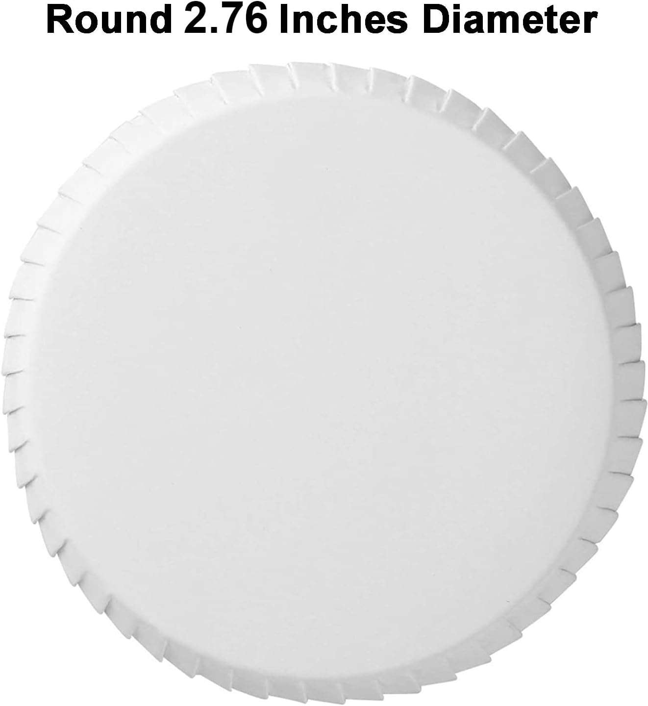 KISSHAKE 100 PCS Disposable Paper Cup Cover Hot Cup Lid Recycled Drinking Lid Coffee Cup Cover for Cafe Hotel KTV Bars, Paper Covers for Glassware, 2.76 Inches Diameter White Paper Cup Lids