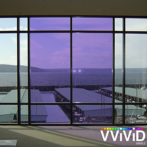VViViD Transparent Colorful Vinyl Window Tinting Sheets (5ft x 6ft, Purple) - Thumbnail 3