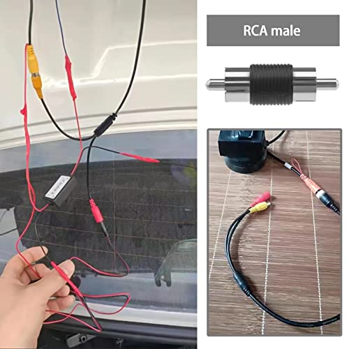 Ecsing 4 Pin Female To Rca Female Cable With Rca Male To Male Adapter And 5.5X2.1Mm Power Cable For Cctv Surveillance Camera Audio And Video Signals #TOP2
