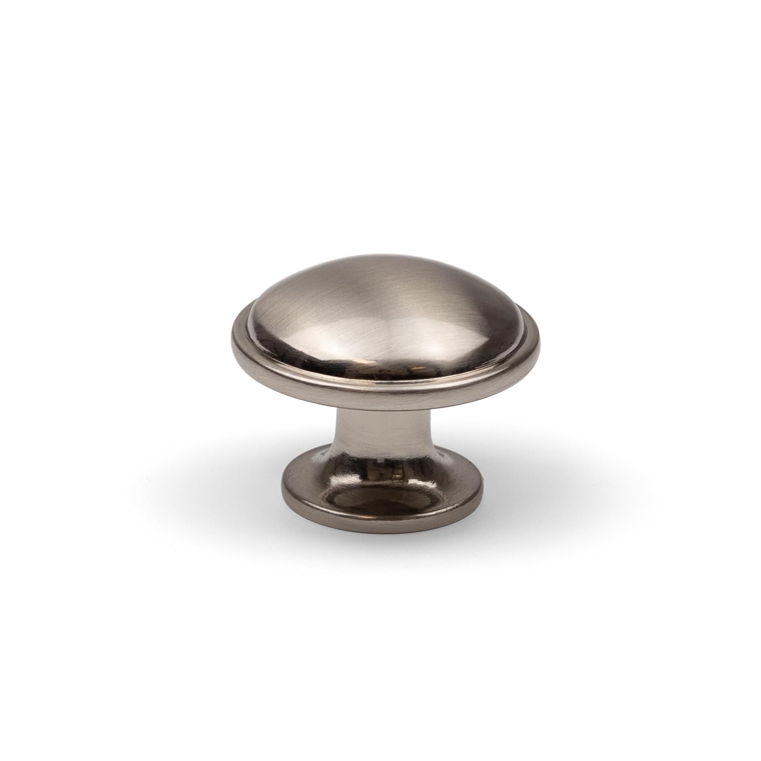 Handle & Home 35mm Diameter Brushed Nickel Knob for Kitchen Cabinets, Drawers, Furniture and Bedrooms