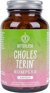 BitterLiebe Cholesterin* Komplex, einzigartige Kombination aus Bitterstoffen, Beta-Glucanen und Cultavit, 3-fach Wirkung auf Cholesterinspiegel (1)