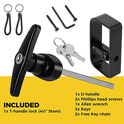 Shed Door THandle Lock Kit Shed Door Latch Includes 2 Keys