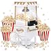 NK Macchina per Popcorn Retro 1.200W ad Aria Calda - Macchina Pop Corn Elettrica Senza Olio, 0.3L, Pronta in 2 Minuti, Design Vintage Compatto per Casa (Bianco)