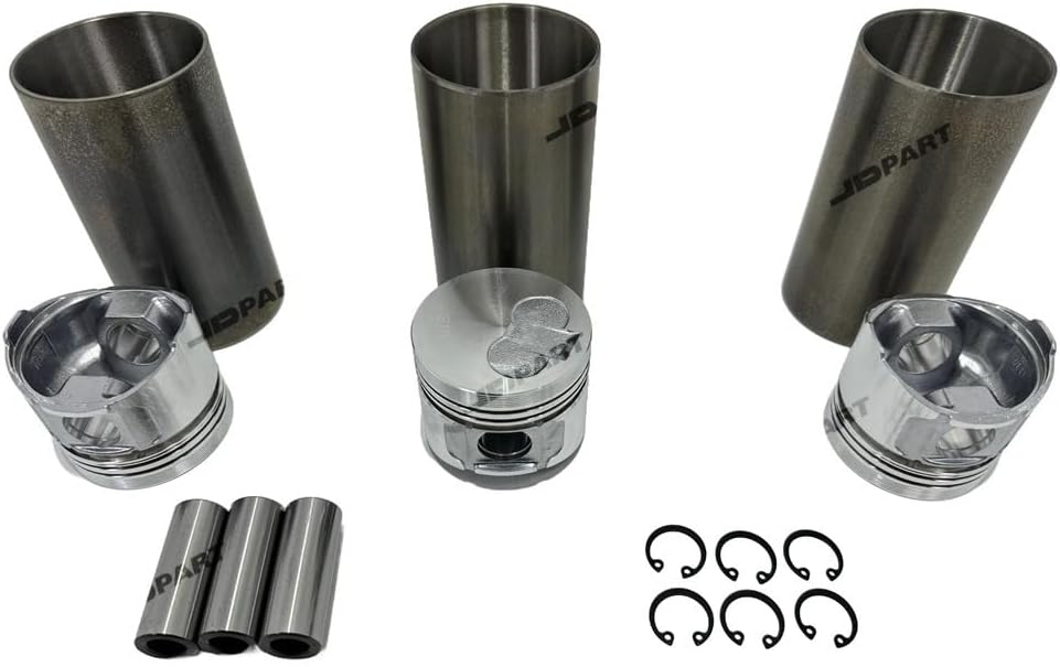 3TN66 Overhaul Rebuild Kit for Yanmar Piston + Ring Cylinder Liner Set Engine Parts STD