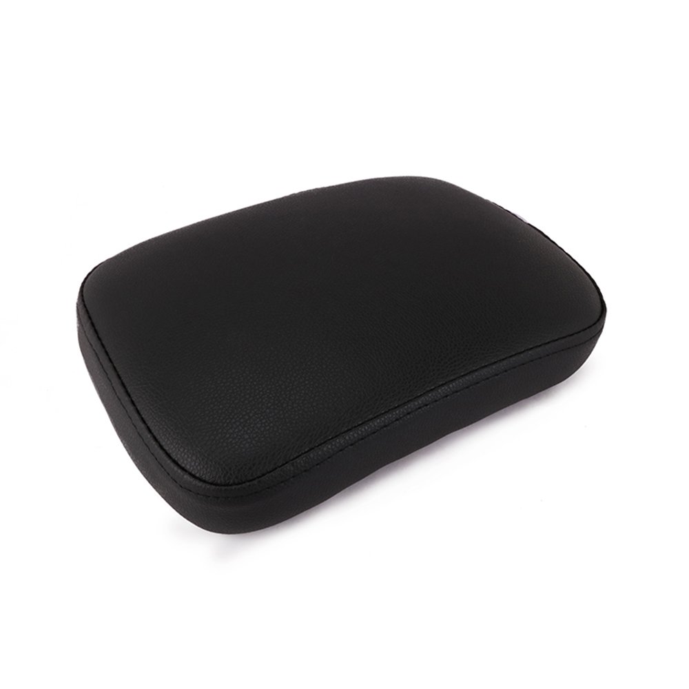 Selle Ventouse Moto Siège Coussin avec 8 Passagers Arrière Siège Seulement pour Chopper Custom Cruiser XL883 XL1200 X48 X72 Couleur Noir
