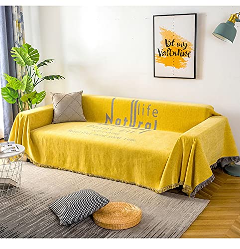 Housse de canapé 3 places en chenille chic 180x340 - 3