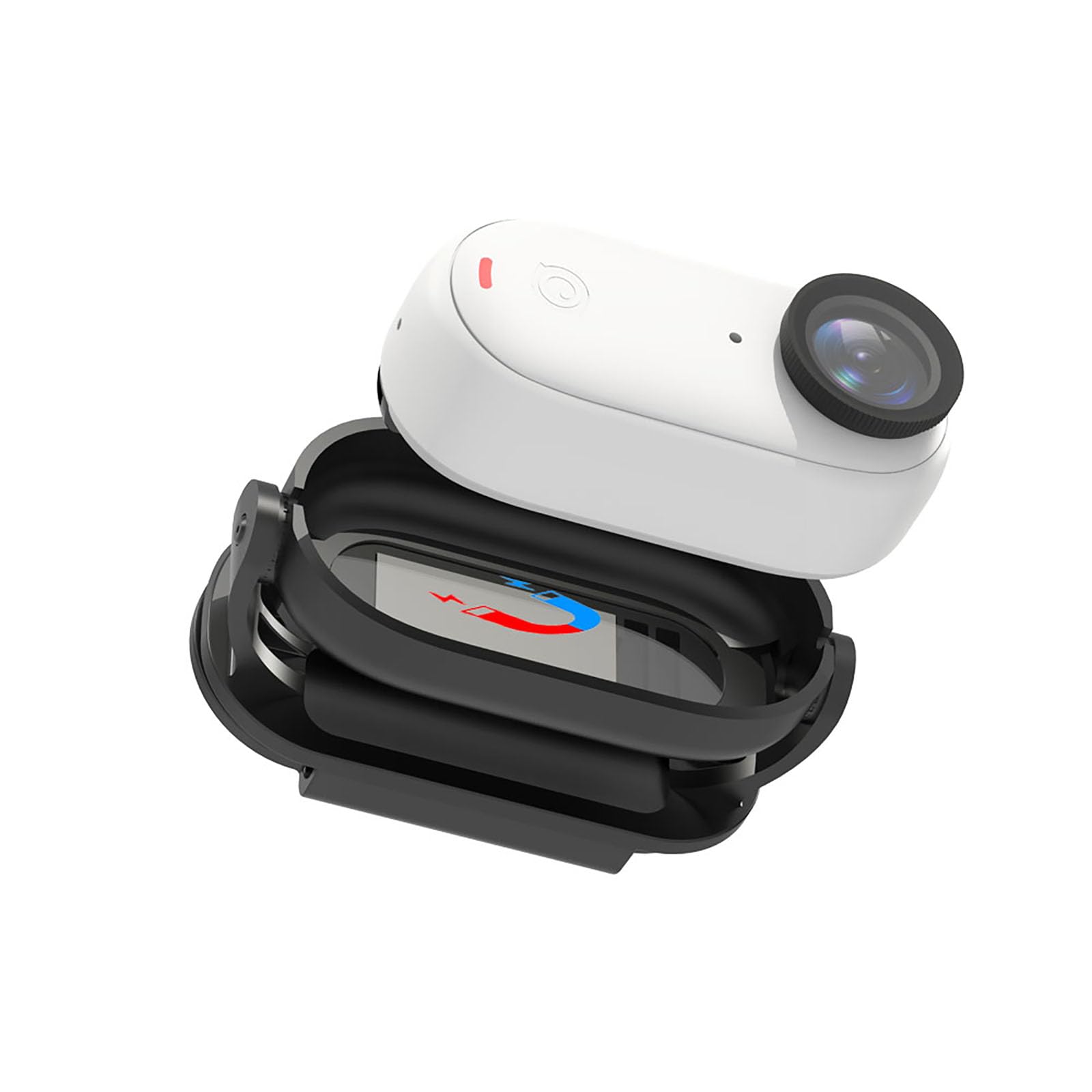 Insta360 ビデオカメラ 本体とキャップとハンドルクランプ Insta360 ビデオカメラ 本体とキャップとハンドルクランプ
