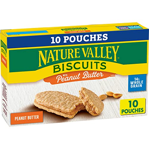 Nature Valley Biscuits With Peanut Butter 13.5 oz, 10 ct Sweetsandnibbles
