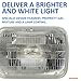 SYLVANIA - H6054 SilverStar Sealed Beam Headlight - High Performance Halogen Headlight Replacement (142x200), Brighter & Whiter Light for Added Clarity Downroad and Sideroad, (Contains 1 Bulb)