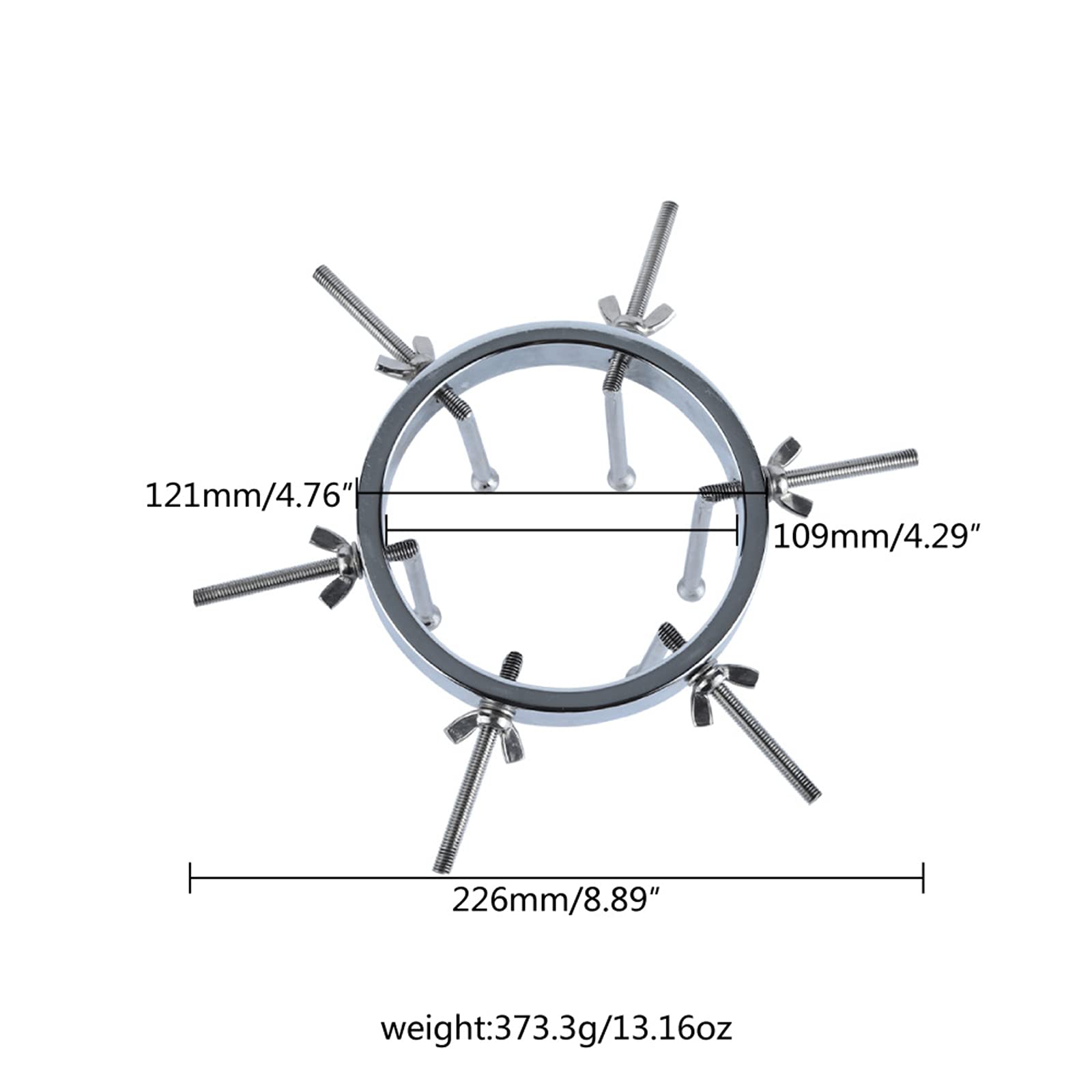 Dilatateur Vaginal en Métal, Dilatateur Anal en Acier Inoxydable à 6 Vis, Extenseur de Tunnel Anal Réglable Dilatateur Vaginal Dilatateur Anal SM Sex Toy pour Femmes, Couples, Hommes (6 vis)
