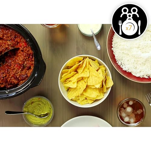 Foto von Crockpot, elektronischer Schongarer | 5,7 l (5–6 Personen) | programmierbar mit digitalem 20-Stunden-Timer | Edelstahl [SCCPBPP605], Silber