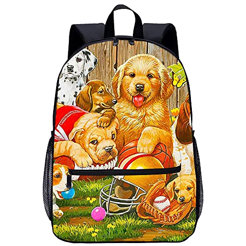 Sac à dos imprimé en 3D motif jardin animalier 45x30x15cm classique