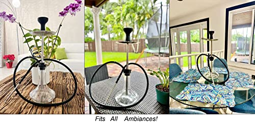 Large Long-Lasting Hookah Set|Minimalistic Design|24" Size|Stainless Steel And Silicone #TOP3