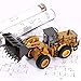 1/40 Scale Diecast Four Wheel Loader Truck Toy, Metal Construction Equipment Bulldozer Models for Kids