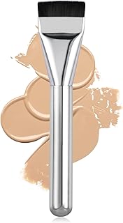 Brocha de base plana para maquillaje líquido,...