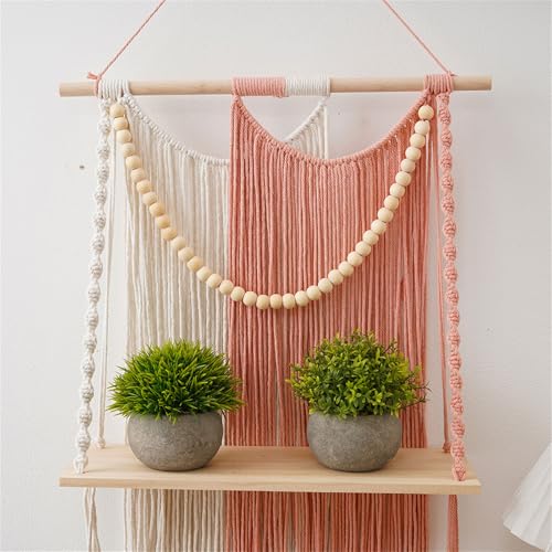 Étagère en macramé avec perles en coton pour maison cocooning - 7