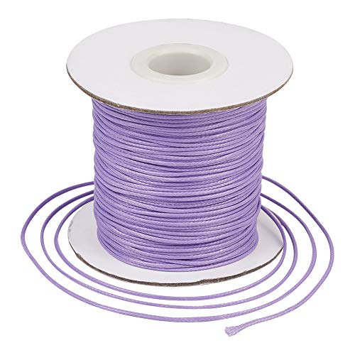 Cordon polyester coréen ciré violet de 80 mètres haute résistance - 3