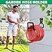 Garden Hose Holder - Heavy Duty Metal Hanger Wall Mount, Water Hose Holder for Outside Yard, Water Hose Reel, Hose Rack, Hose Hook