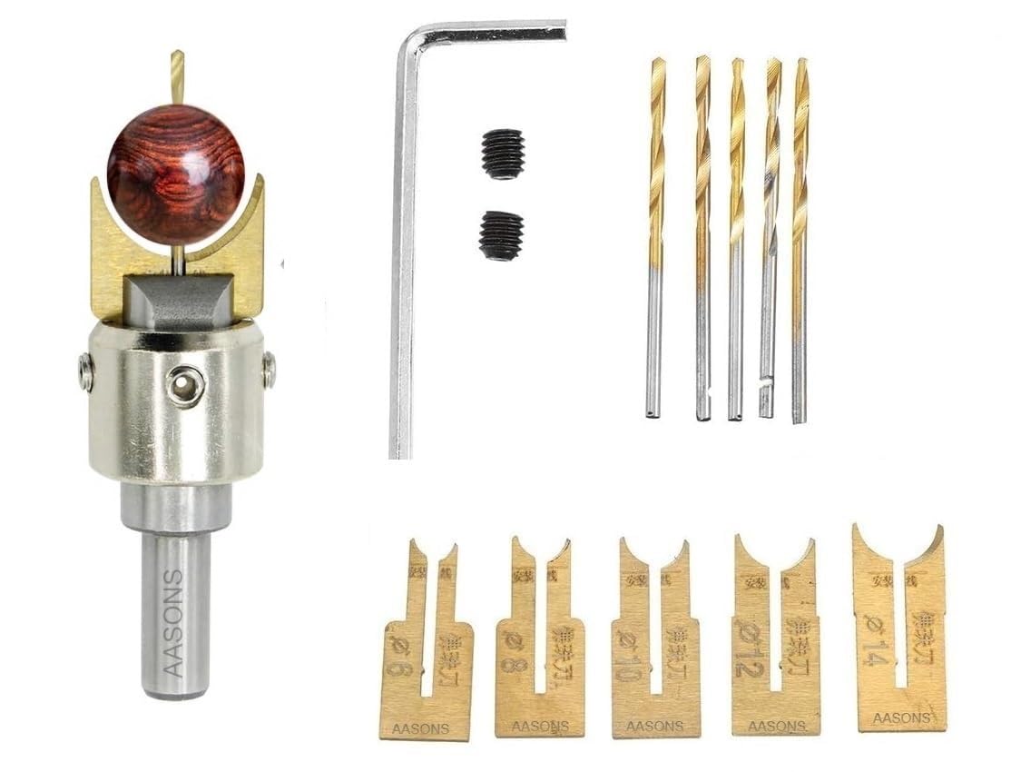 AASONS 6-14mm Wooden Bead Maker Buddha Beads Drill Bit Gold Milling Cutter 14pc Set | Woodworking Tool Kit Router Bit Endmills Spherical Ball Blade (B0D4VQW44V) Amazon Price History, Amazon Price Tracker