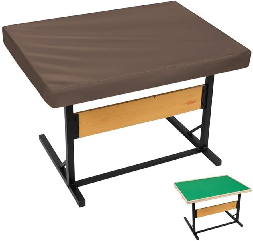 Oxford Cloth Puzzle Board Cover Puzzle Mats for Jigsaw Puzzles Jigsaw Puzzle Tables with Drawers Prevents Dust and Environmental Damage Brown 107 * 76 * 20cm