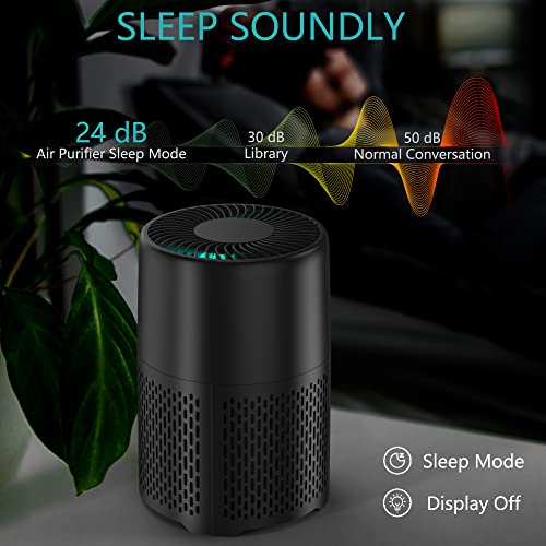 Air Purifiers for Home Large Room Bedroom Pets, H13 HEPA Air Filter, Filters Smoke Dust Mold Odor Allergies, UV-C Light Helps Reduce Germ, Portable Air Cleaner with Remote Timers Child Lock for Home - Image 6