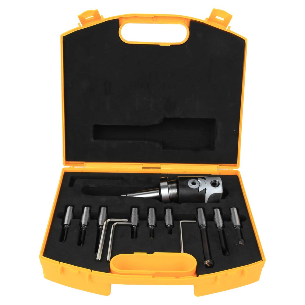 Kit de Accesorios para Fresadora CNC con Herramientas de Rectificado de Acero Aleado, Cabezal, Vástago, Broca y Llave Hexagonal para Trabajo Preciso